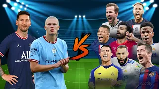 Messi & Haaland VS Ronaldo Mabppe Neymar Benzema Lewandowski 💥 ULTRA VS FİNAL🔥💪