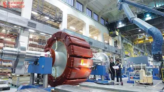 Technology manufacturing modern giant electric motors,electric motors winding, hybrid car factory