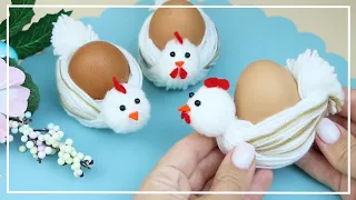 💛 Курочка с яйцом - НОВАЯ ИДЕЯ поделки, декора кухни или подарка на Пасху 🥚 DIY Easter Yarn Chicken