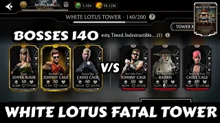 Fatal White Lotus Tower | 140 Bosses | Beat By Gold Team | Mk Mobile