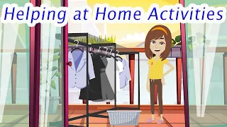 Phrasal Verbs about Helping at Home Activities - English Speaking Course