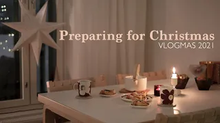 VLOGMAS 2021 I PREPARING FOR CHRISTMAS I Simple home decor I Finnish Christmas Tarts I Hygge home