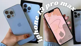 ✨ Iphone 13 pro max unboxing ✨ | aesthetic vlog | sierra blue