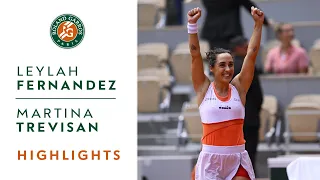 Leylah Fernandez vs Martina Trevisan- Quarterfinals Highlights I Roland-Garros 2022