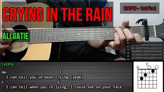 Ali Gatie – CRYING IN THE RAIN | Guitar Tutorial | LYRICS and CHORDS