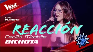 #TeamMauyRicky - Cecilia Mirabile - "Bichota" - Playoffs - La Voz Argentina 2022 Reacción