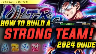 How to Make the STRONGEST TEAM for BEGINNERS 2024! (Dragon Ball Legends)