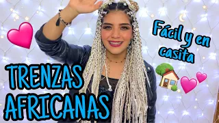 ¡¡CÓMO HACER TRENZAS AFRICANAS EN CASA!! Super fáciles, paso a paso :))