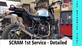 Bike Servicing - SCRAM 411 First Service | Detailed