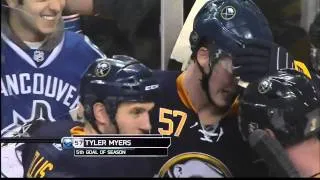 Sabres vs. Canucks (11-15-2010) (Tyler Myers' Overtime Goal)