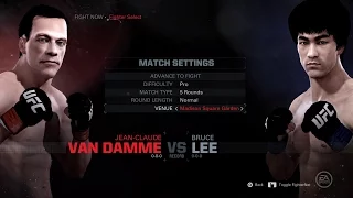 EA UFC JEAN-CLAUDE VAN DAMME vs BRUCE LEE