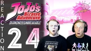 SOS Bros React - JoJo's Bizarre Adventure Part 4 Episode 24 - Kira's Great Escape!!