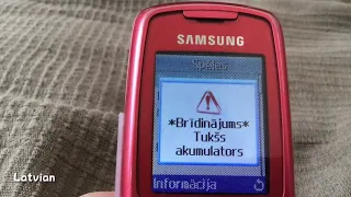 Samsung SGH-C300 - Low Battery (all languages)