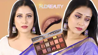 Huda Beauty EMPOWERED Eyeshadow Palette Full Review #barshapatra #hudabeauty #eyeshadowpalette