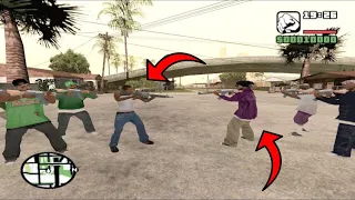 GTA San Andreas - Grove Street vs Ballas ( Biggest Gang War in the History )