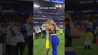 Rams safety Taylor Rapp proposed to his girlfriend right after they won the Super Bowl ❤️