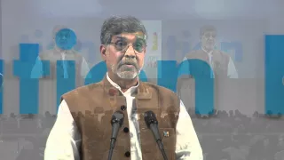 Nobel Peace Laureate Kailash Satyarthi speaks at the World Education Forum 2015