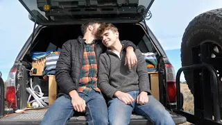 Off-roading in Moab with my Boyfriend. Living in the bed of a truck…