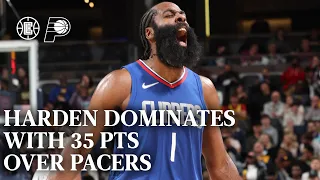 James Harden Dominates Indiana With 35 PTS In Win | LA Clippers