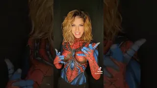 May I interest you in a Spidergirl body paint? #spiderman #spidergirl #marvel