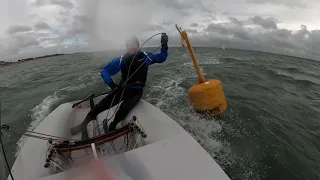 Playing in the Waves in a Europe Dinghy