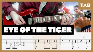 Survivor - Eye of the Tiger - Guitar Tab | Lesson | Cover | Tutorial