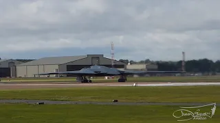 B-2 Stealth Bombers takeoff from RAF Fairford