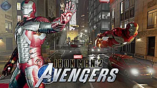 Marvel's Avengers Game - Iron Man 2 MCU Movie Suit Free Roam Gameplay! [4K 60fps]