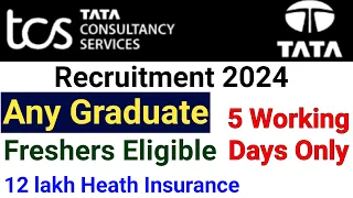 TCS HIRING GRADUATES I ANY GRADUATE I TCS JOBS 2024 I NO FEE I APPLY FROM ALL STATES I APPLY ONLINE