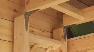 Unique and Simple Loft Ladder for a Tiny House