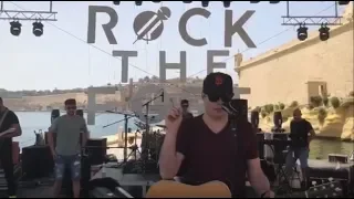 Marc Martel - Rock The Fort - Soundcheck  (Vittoriosa, Malta)