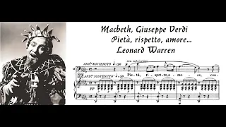 ´"Pietà, rispetto, amore" Macbeth, G. Verdi - Leonard Warren (HighAb)