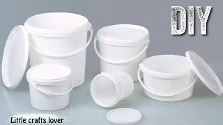 HOW DO I USE PLASTIC BUCKETS FOR GARDEN AND FLOWERS.