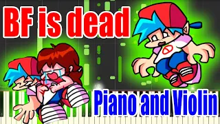 Boyfriend Dies - FNF Goodbye World MIDI (Auditory Illusion) | BF is dead Piano and Violin sound