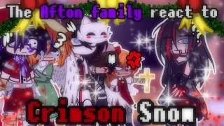 The Afton family react to Crimson Snow | Gacha Club | Reaction | Long