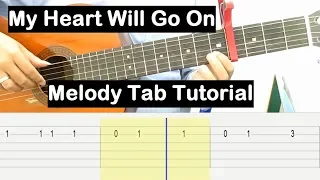 Celine Dion My Heart Will Go On Guitar Lesson Melody Tab Tutorial Guitar Lessons for Beginners