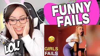 Funny Girls Fails ! 😂 | Bunnymon REACTS