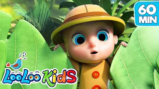 Down In The Jungle, Peek a Boo, Zigaloo + More Nursery Rhymes | LooLoo KIDS