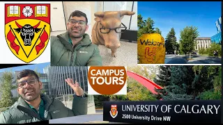 UNIVERSITY OF CALGARY CAMPUS TOUR IN 4K | EXPLORING VARIOUS FACULTIES 🇨🇦| INDIAN🇮🇳STUDENT IN CANADA|