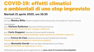 Effetti climatici e ambientali di uno stop imprevisto