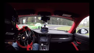 EXTREME Chasing on the Nurburgring GT3 RS/GT2 RS MR (ex PRO DRIVER KUBA GIERMAZIAK IN THE GT3!!)