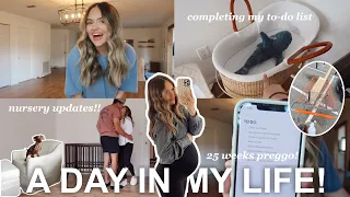 A DAY IN MY LIFE! starting the nursery, cleaning out our pantry, laundry + more!