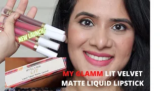 *NEW* My Glamm LIT velvet matte liquid lipstick |DrSmileup|