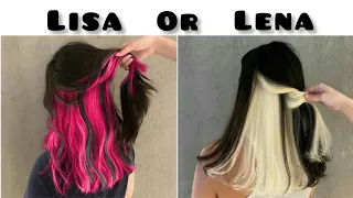 Lisa or lena  🙈 ( makeup , eye makeup, hair styles , hair color , cute nails ) | fashion styles ✨ 💖