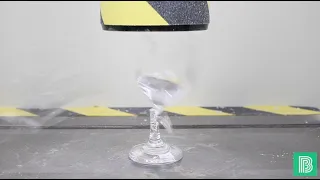 Glass grouping competes with hydraulic press. Who loses this game and who wins?| BOMO