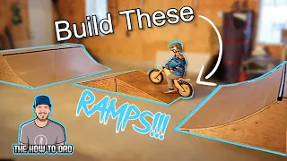 Build Halfpipe DIY: How To Build Skate Ramps Out of Wood In Your Garage - BMX Bike Ramps