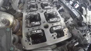 Mercedes E220d 2.0 654 engine knocking noise camshaft rocker arms replacement