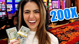 INSANE 200X Slot Machine Jackpot in Vegas!