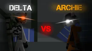 Delta Vs Archie - Stick Nodes Animations