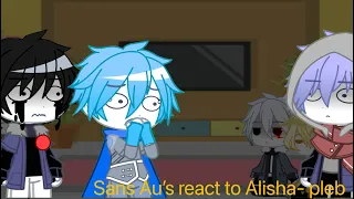 Sans Au’s react to Alisha- pleb